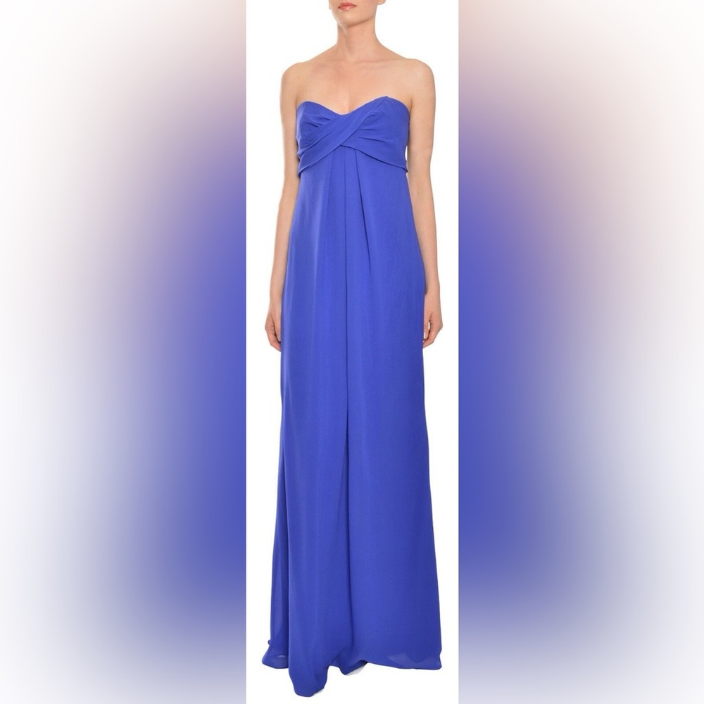 Nicole Miller Sweetheart Shimmer Blue Gown Women’s Size 6